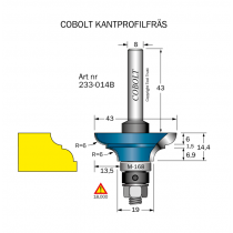 Kantprofilfräs R=6 D=43 S=8